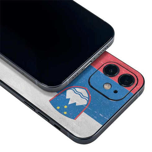 Slovenia Flag Distressed iPhone 12 Mini Skin